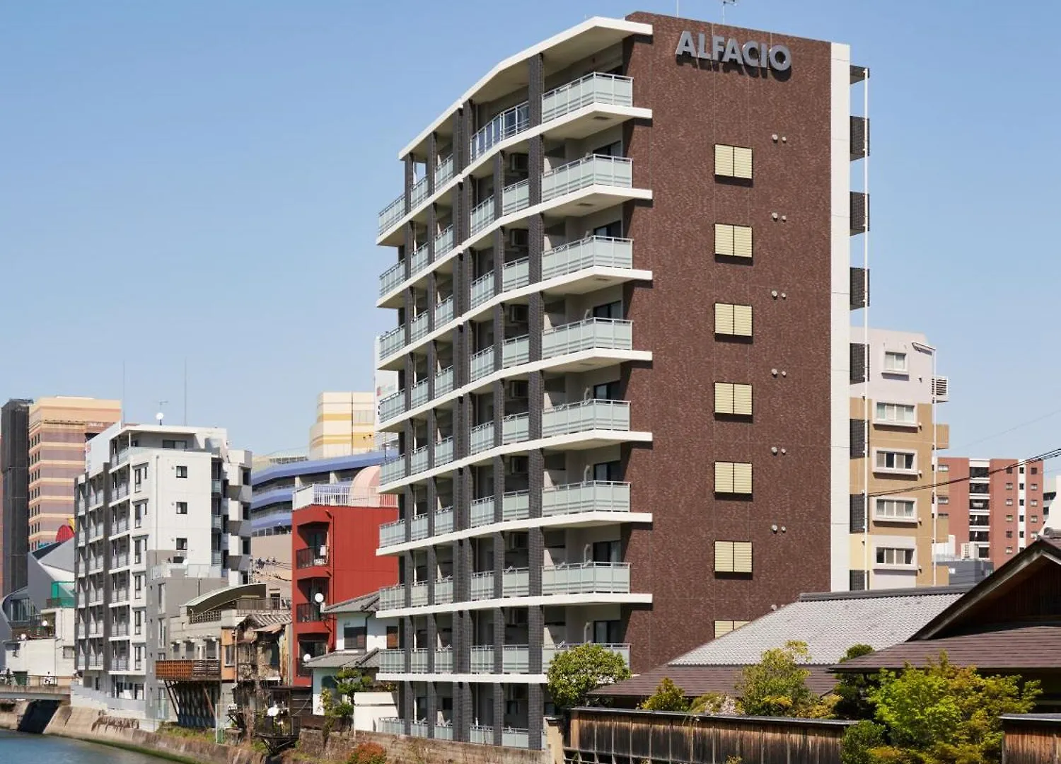 아파트호텔 Alfacio Riverside Stay Hakata 후쿠오카